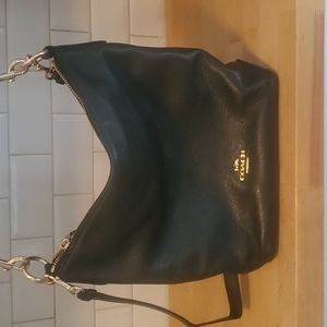 Coach Pebble Leather Purse with Detachable Crossbody Strap